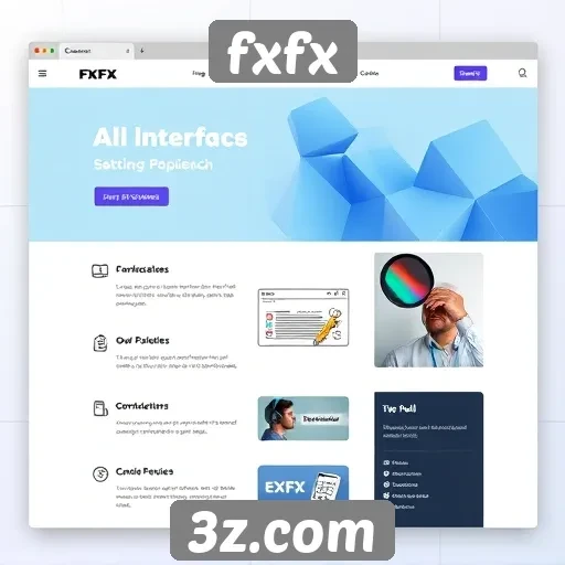 analise da interface do site fxfx